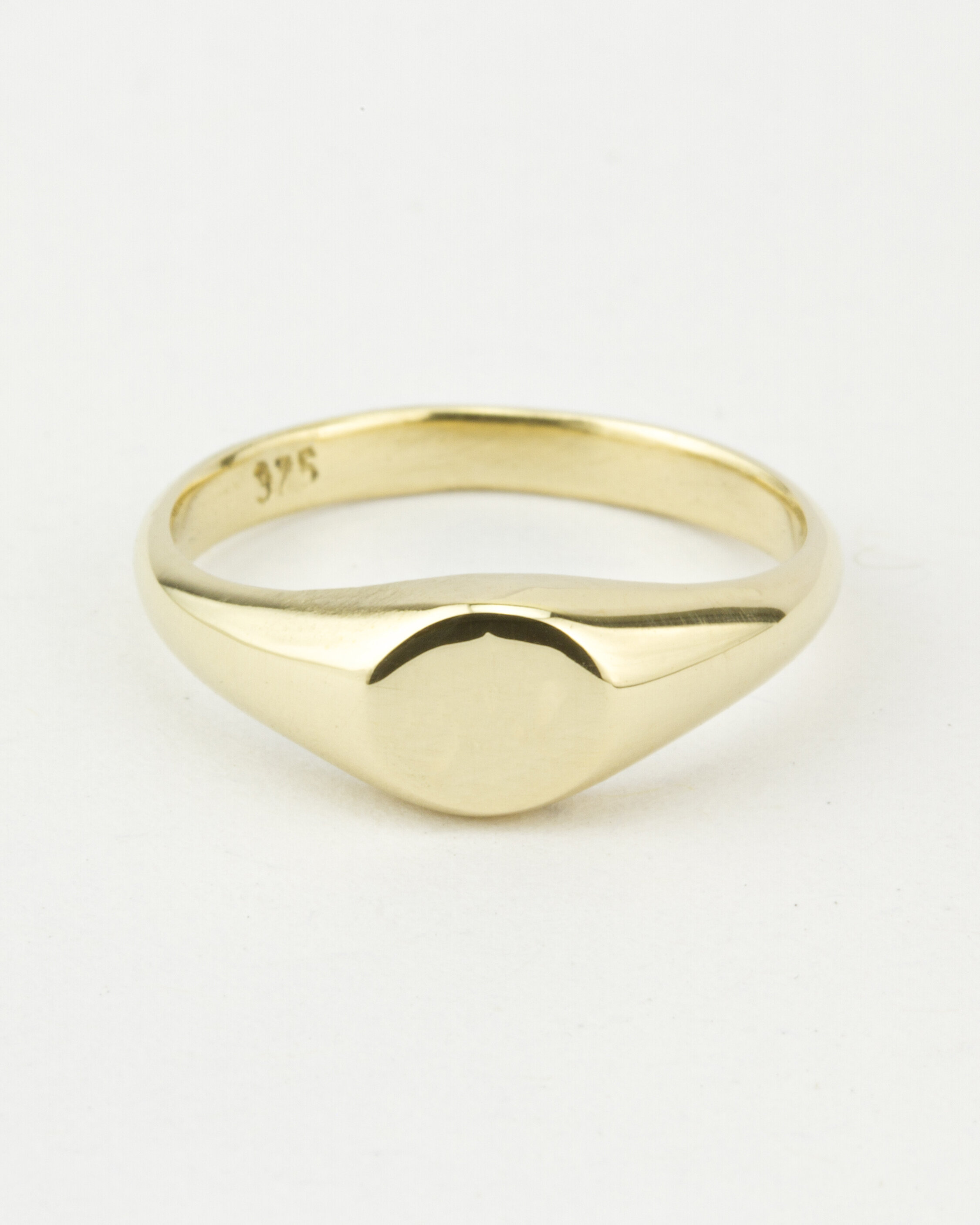 希少 henson ENGRAVED OVAL SIGNET RING 16号 - リング